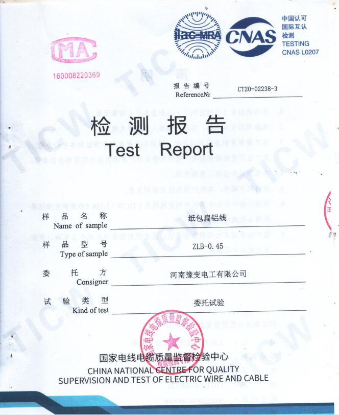 檢測(cè)報(bào)告