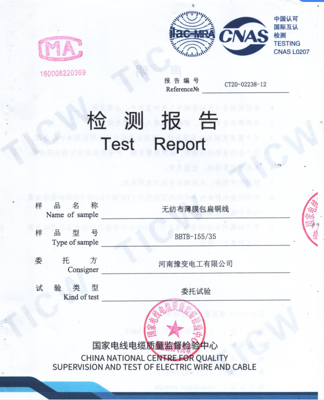 檢測(cè)報(bào)告